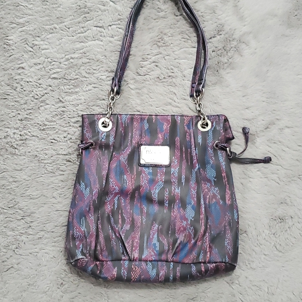 Nicole Miller pattern chain shoulder bag